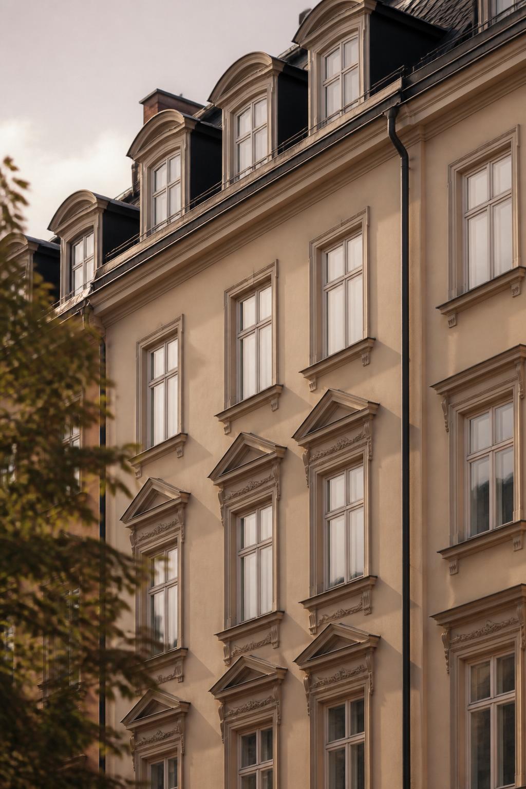 Stockholmsfasad — bostadsfastighet Brf Valfisken